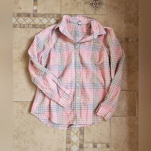 L.L. Bean Checkered Button Up Shirt